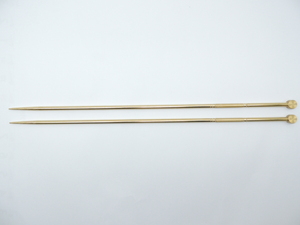 日本製　 真鍮　御火箸　6.5ｘ４５0ミリ　1膳　　火鉢や囲炉裏に　火ばし　ひばし　ヒバシ　しんちゅう　シンチュウ　いろり