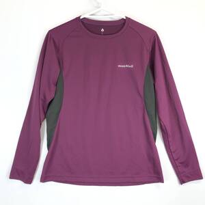 モンベル mont-bell 1104828 ウイックロン ZEO L/S T マルベリー 長袖速乾Tシャツ Lサイズ レディース