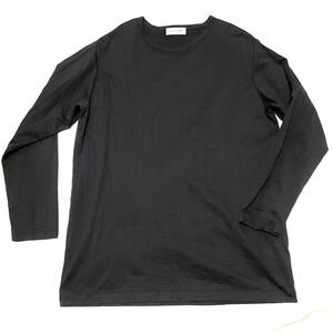 ２０２２AW Yohji Yamamoto POUR HOMME ヨウジヤマモト プールオム　シワ加工長袖Tシャツ　サイズ３ ブラック