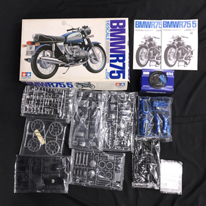 タミヤ ITEM 16005 B.M.W. R75 オートバイ 1/6スケール プラモデル 未組立 組立説明書・保存箱付き QR121-126