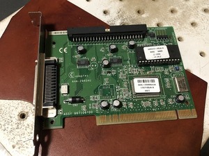 PC9821でDOS起動確認 Adaptec SCSIカード AHA-2940AU/JA (SC241102)