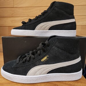 27cm 新品正規品　PUMA　SUEDE CLASSIC XXI MID　プーマ スエード ミッド 21 ブラック/ホワイト/グリーン 380205-01　メンズ　スニーカー