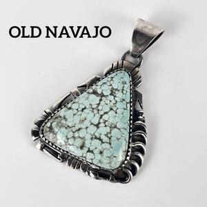 OLD NAVAJO ビッグサイズ ターコイズペンダントトップ VINTAGE　オールドナバホ