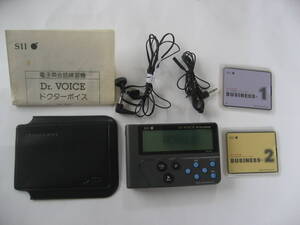 【即決・中古美品・匿名発送】ドクターボイス TR-600　ビジネス英会話 ソフトTR-C1 TR-C2 ビジネス英会話 2枚 セイコー