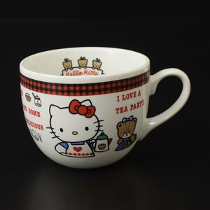 ◎493622 【SALE♪】 未使用品 サンリオ ハローキティ マグカップ 陶器 SANRIO 1990年 旧ロゴ 当時物