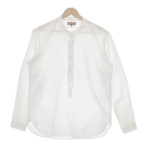 MARGARET HOWELL 579-0150604 PLAIN COTTON POPLIN SHIRT プルオーバー 長袖シャツ ホワイト マーガレットハウエル 5-0104M 250080