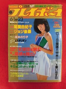 T339 週刊プレイボーイ 1982年 no.23 6月1日号 尾関由紀子/ジョジ後藤/松本伊代