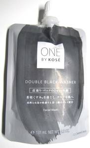 コーセー　ONE　BY　KOSE　ダブル　ブラック　ウォッシャー　140g