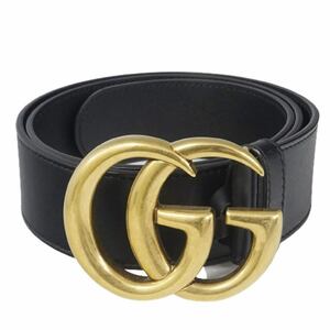 GUCCI グッチ GGマーモント レザーベルト 400593 AP00T 80/32