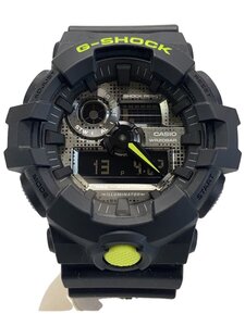 CASIO◆クォーツ腕時計_G-SHOCK/デジアナ/ラバー/GRY/BLK/GA-700DC-1AJF/箱付//