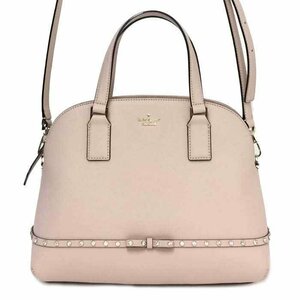 【美品】ケイト スペード ニューヨーク kate spade new york 2wayバッグ ラインストーン付き ハンドバッグ PXRU8355 ピンク