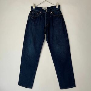 YAECA ヤエカ 美品 デニム ジーンズ ワイドテーパード 9−12U デニムパンツ DENIM インディゴ ボタンフライ コットン100% size 28