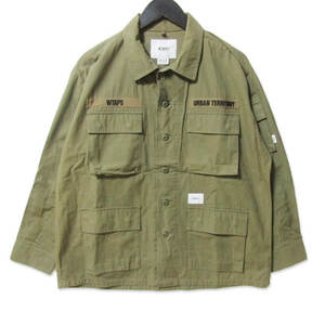 WTAPS ダブルタップス リップストップ ジャングル シャツジャケット 211WVDT-SHM03 JUNGLE SHIRT 02 RIPSTOP オリーブ 1 27107545