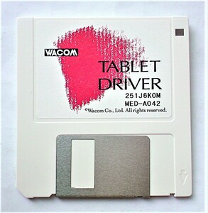 【ジャンク｜3.5”FD】WACOM TABLET DRIVER｜Macintosh用『MED-A042』1996年|アップグレードキット「UGK-801」の構成品【動作未確認】