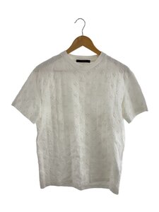 LOUIS VUITTON◆モノグラムTシャツ/S/コットン/WHT/VCCM09