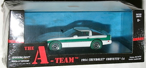 Greenlight 特攻野郎 Aチーム 1/43 1984 シボレー コルベット C4 The A Team Chevrolet Corvette グリーンマシーン Chase グリーンライト
