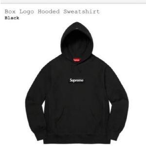 国内正規 新品 21aw Supreme シュプリーム Box Logo Hooded Sweatshirt パーカー black 黒 XL