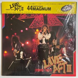 LP 2枚組　被せ帯　LIVE ACTⅡ／44magnum シュリンク　歌詞カード付き