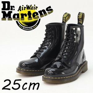 ◆Dr.Martens ドクターマーチン 1460 エナメル パテントレザー 8ホール ブーツ 黒 ブラック UK6