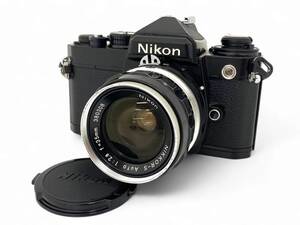 1E3★Nikon/ニコン★ FE ブラックボディ ＋ NIKKOR-S Auto 1:2.8 f=35mm 一眼レフフィルムカメラ single lens reflex camera