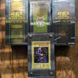 遊戯王 未開封BOX 3箱 ステンレス ブラックマジシャン RARITY COLLECTION GOLD PACK 2016 PREMIUM GOLD EDITION 25th 1円スタート