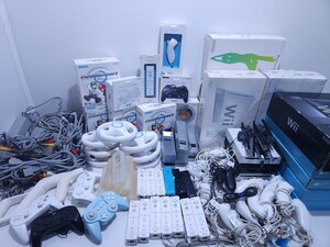 大量 100+点 ニンテンドー 任天堂 wii本体 箱入り商品および付属品/av/ACアダプタ まとめ セットNintendo Wii コントローラ(1)