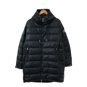 ◆中古品◆MONCLER モンクレール TRAYAS ダウンコート F10911C50600 53279 アームロゴワッペン サイズ2 メンズ ネイビー V74407NSS