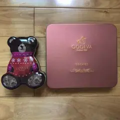 GODIVA クッキー空き缶 チョコ空き缶