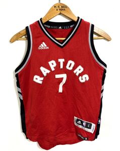 ■ 子供用 adidas NBA TORONTO RAPTORS #7 [LOWRY] バスケ ユニフォーム トロント ラプターズ カイル ラウリー キッズ ジャージ サイズS ■