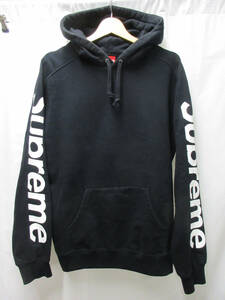 △1000円スタート シュプリーム Supreme Sideline Hooded Sweatshirt サイドライン フーデッド スウェットシャツ　黒M