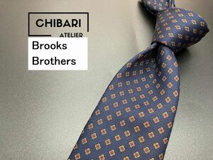 【超美品】BrooksBrothers　ブルックスブラザーズ　ドット柄　ネクタイ　3本以上送料無料　ネイビー　0601045