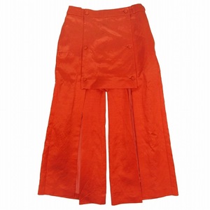 未使用品 23SS フミカ ウチダ FUMIKA_UCHIDA SHRUNK SATIN SKORT シュランク サテン スコート ショートパンツ スカート フレア 36