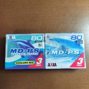 新品未開封品 MDディスク AXIA MD・PS MD-PS G2ディスク Σ構造 V.C.C.ポリマー 3枚2個 全６枚