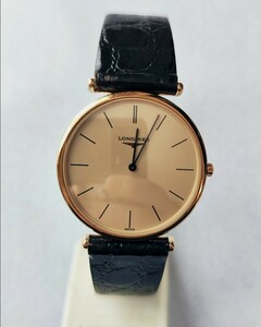 稼働品 ロンジン メンズ腕時計 シャンパン色文字盤 新品電池 8719 LONGINES