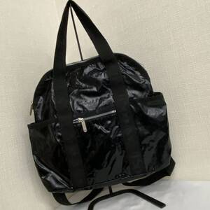 LeSportsac　レスポートサック　2way　リュック トートバッグ　ブラック　no.84