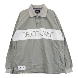 DESCENDANT ディセンダント 長袖ポロシャツ グレー系 3 [240101323663] メンズ