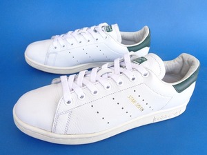 13586■17年製 adidas originals stansmith アディダス オリジナルス スタンスミス 白 緑 26.5 CQ2871 顔つき 天然皮革