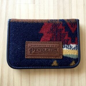 新品同様 A&F PENDLETON Card case ペンドルトン カードケース パスケース U.S.A. 米国 オレゴン ネイティブアメリカン ウールブランケット