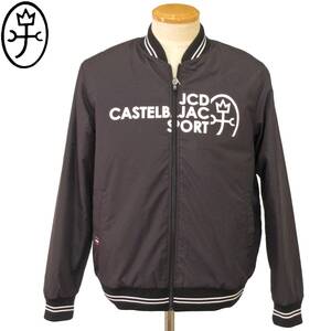 ★CASTELBAJAC★SALE スタジャン風ブルゾン【黒LL】秋冬モデル 7232412103 カステルバジャック