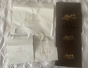 GODIVA ゴディバ ショッパーリンツ Lindt 外袋 紙袋 チョコ バレンタイン 袋 梱包 手提げ