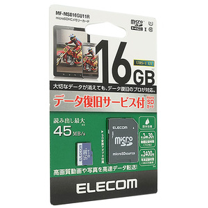 【ゆうパケット対応】ELECOM エレコム microSDHCメモリーカード MF-MS016GU11R 16GB [管理:1000020904]