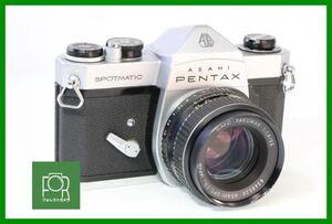 【同梱歓迎】実用難あり■ペンタックス PENTAX SPOTMATIC SP + SMC 55mm F1.8■シャッター全速完動・露出計不良■I3