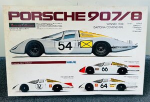 【BEF2840】1円～ 未組み立て プラモデル WAVE ウェーブ 1/24スケール PORSCHE ポルシェ 907/8 フルディスプレイモデル 当時物