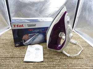 T-fal ティファール◆スチーム アイロン スチームグライド ライラック FV2881J0◆ほぼ新品「管理№CA8236」