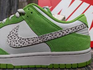 最後 28.5cm/US10.5 NIKE DUNK LOW AS “SAFARI SWOOSH” 検 DR0156-300 ダンク ロー サファリスウッシュ クロロフィル グリーン/グレー