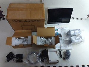 ◆4ch wireless NVR Kit 防犯カメラ まとめセット◆TSP-WCS2200 通電ＯＫ カメラ セキュリティー♪2f-40806カナ