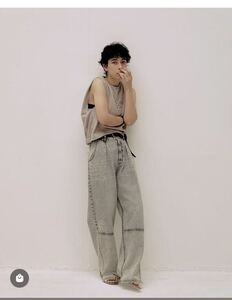 YENN HIGH RISE TUCK WIDE PANTS L-GRAY/Y241-31024 BRAND : YENN 26,400