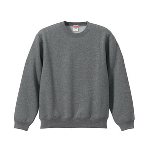 【メンズ】ユナイテッドアスレ/10.0オンス T/Cクルーネック スウェット トレーナー/裏起毛/XXXL/4L/ヘザーグレー