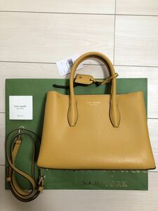 新品 半額以下 人気 ケイトスペード kate spade ハンドバッグ ショルダーバッグ 黄色 マスタード