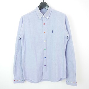 13AW 13FW SOPHNET. ソフネット MULTI COLOR DOT OXFORD B.D SHIRT 長袖 マルチカラー ボタン 刺繍 オックスフォード ボタンダウンシャツ S